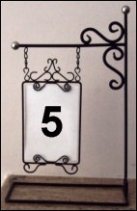 Table Number Holder  Silver